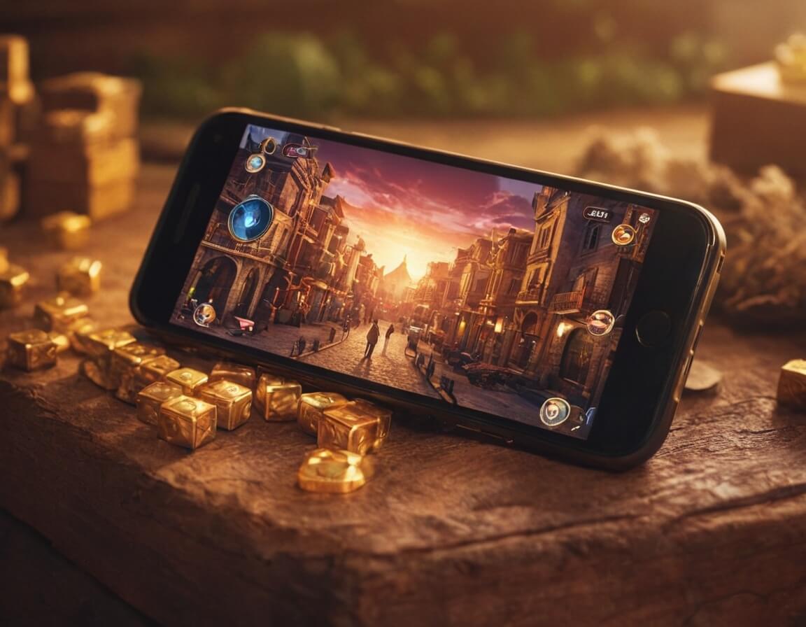 Screenshot of Mahabharata Quest mobile game featuring epic battles